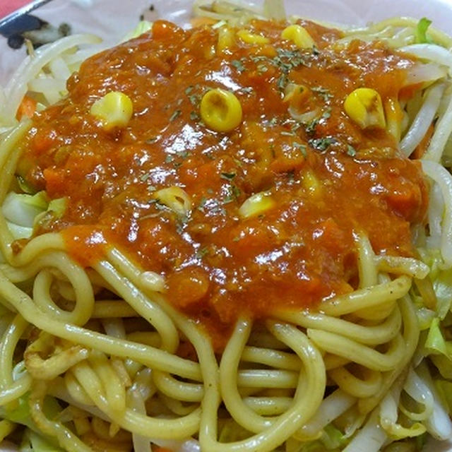 ボロネーゼでイタリアン焼きそば