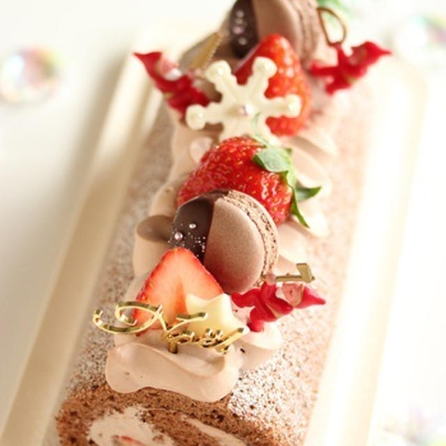 ブッシュドノエル　～イブイブのクリスマスケーキ.:*･ﾟ☆+*