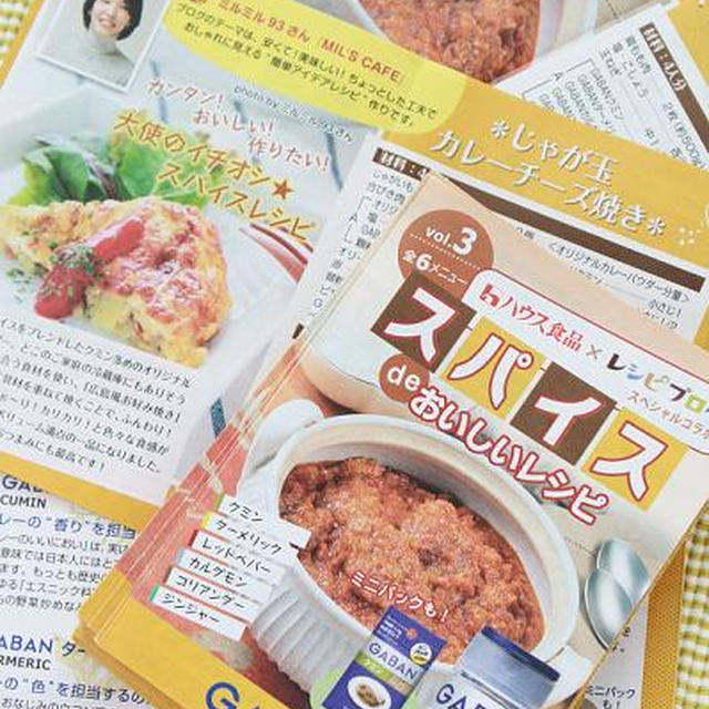 リーフレット完成！スパイスdeおいしいレシピ