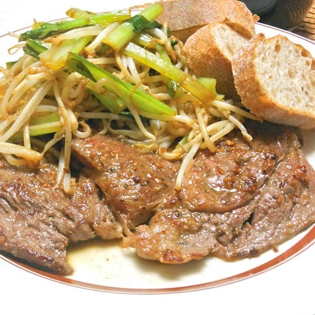くらしのアンテナ掲載！さっぱりで美味しい〜レモン醤油ステーキ。