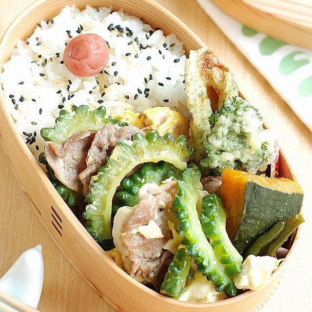 ゴーヤチャンプル弁当【心安らぐもの】