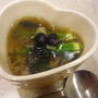 ほかほかの黒豆中華スープ♪