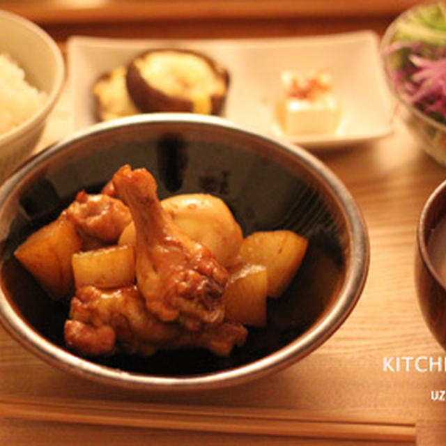 鶏肉と大根の甘辛煮