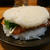 づけサーモンのライスバーガー