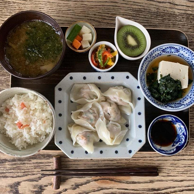 暑い夏でもつるりと食べれる ★まごわやさしい水餃子定食