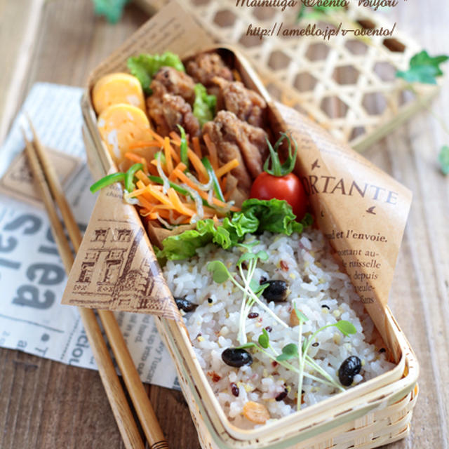 フライドチキンバスケット弁当♪～ママのお弁当～