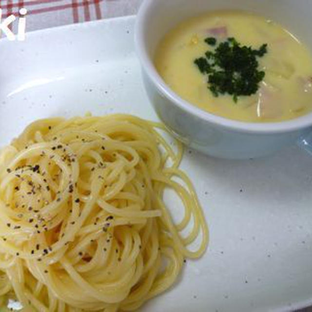 簡単!楽ちん!!コンポタつけパスタ