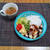 煮込み風に作り置きをアレンジ☆レンジｄｅハンバーグデミソースかけ♪☆♪☆♪