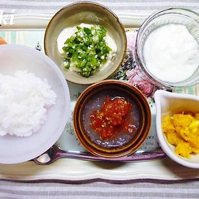 ﾟ･*:.｡.【離乳食】オクラ豆腐.｡.:*･ﾟ