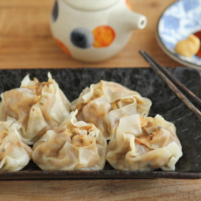 電子レンジで簡単に作るサバ缶焼売