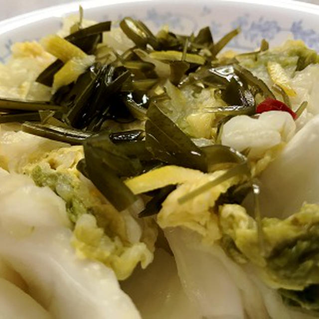 白菜を干して白菜漬けを作って♪
