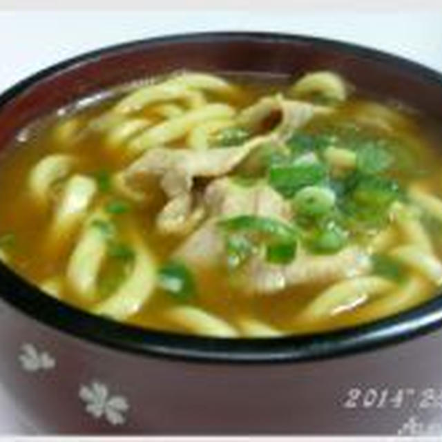 豚カレーうどん♡