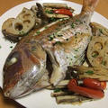 真鯛と干し野菜のオーブン焼き