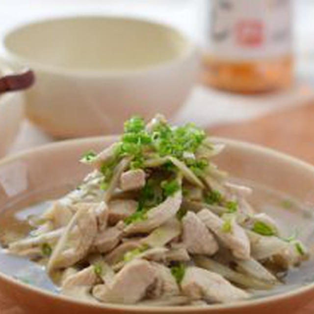 鶏ごぼうのさっと煮。（10分ワンパン料理）と卒業を祝う会役員のお話。