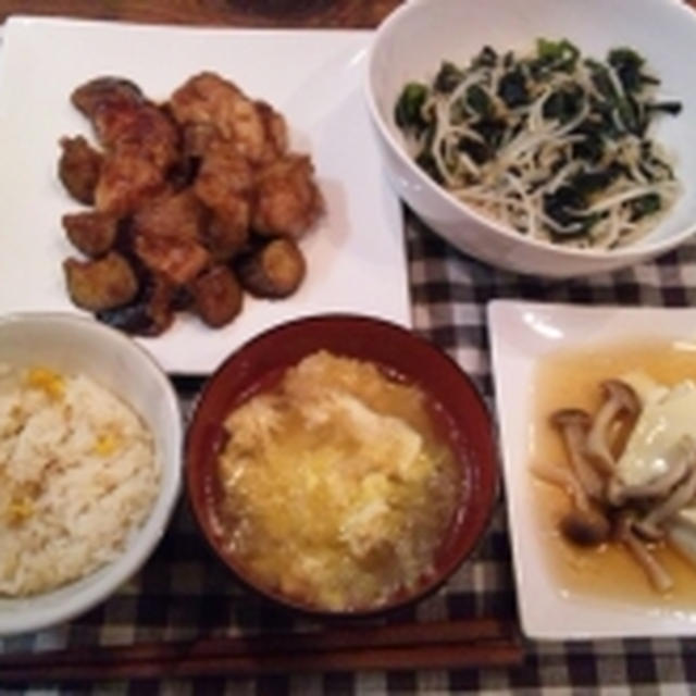 鶏肉と茄子の南蛮煮　　ご飯が進む味