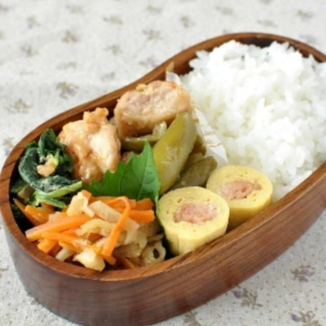 【鶏肉のピリ辛お酢炒め弁当】