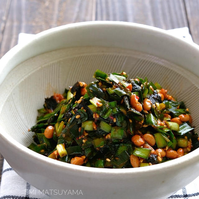 最強おつまみ！ご飯のお供！ごまニラ海苔チャンジャ納豆