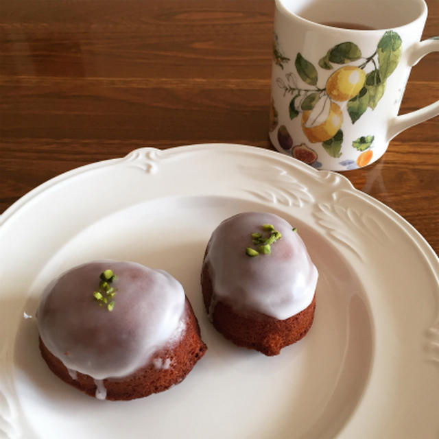 お砂糖アイシングのレモンケーキ
