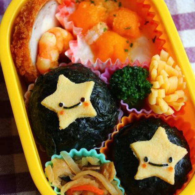 キャラ弁**キラキラお星さま