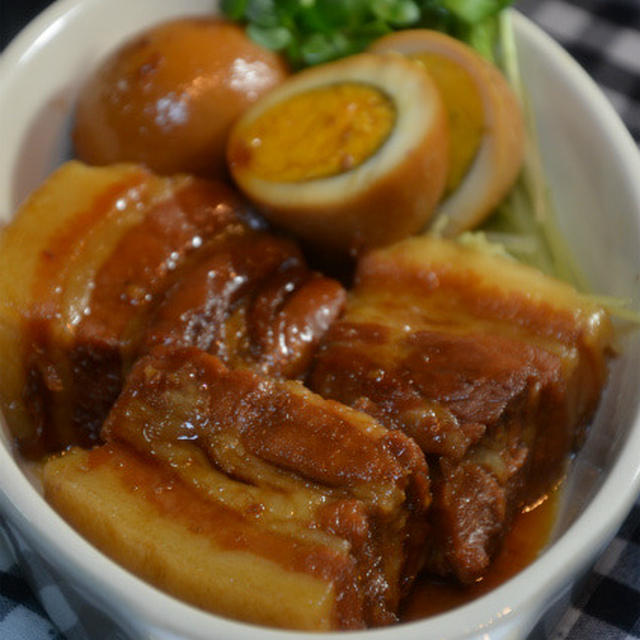 ストウブで「豚の角煮」の晩ごはん