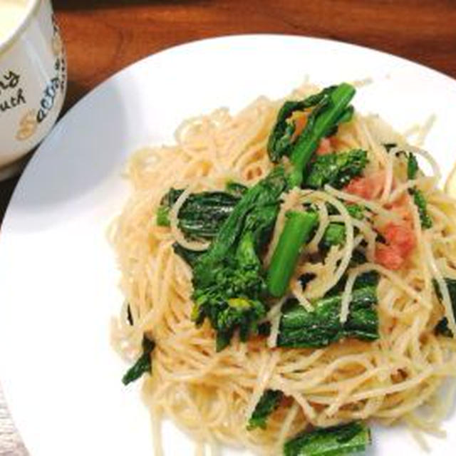 季節を味わう！菜の花と明太子のパスタ