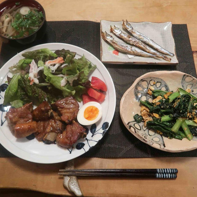 スペアリブの味噌煮込みと ゴルフラウンド♪
