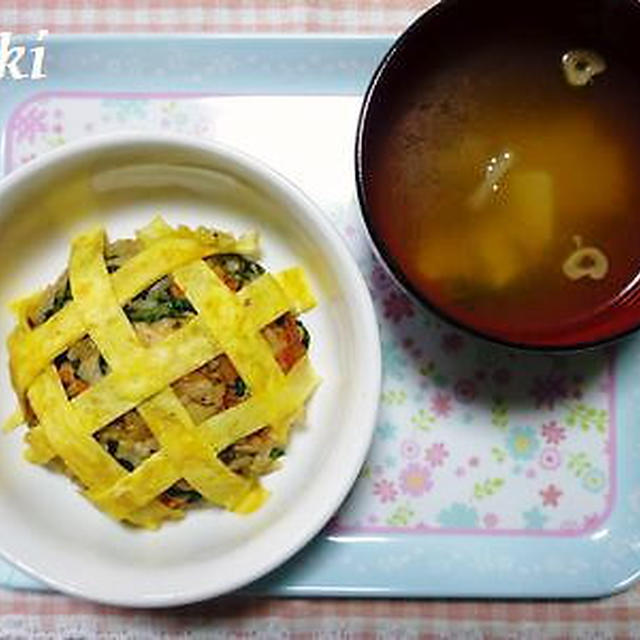 ﾟ･*:.｡.【離乳食】オムライス.｡.:*･ﾟ