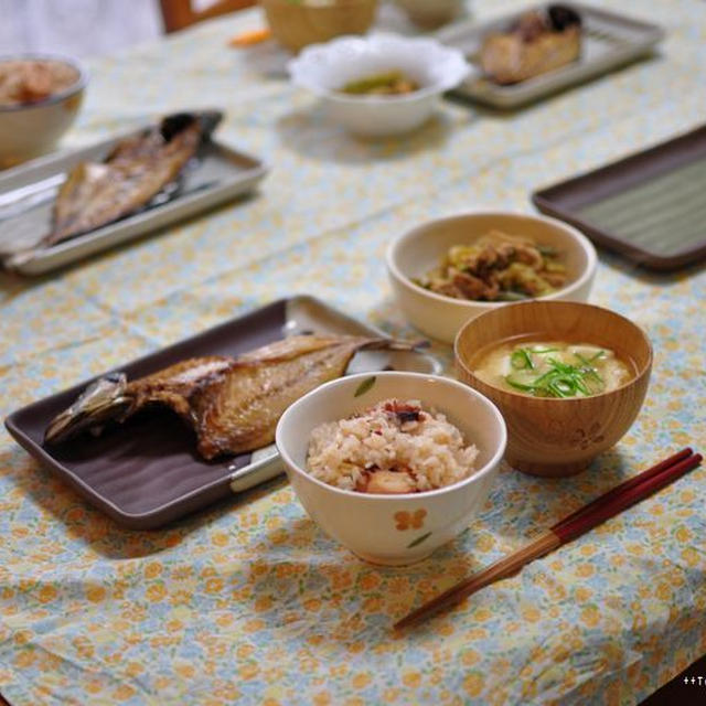 キャベツといんげんのツナ煮（調理途中写真付き）と、一昨日と昨日の晩ごはん