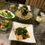 夕飯（ニラと厚揚げの炒め物）
