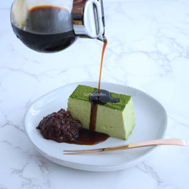 夏の疲れが出てくる頃におススメ、葛の和菓子「葛練り抹茶チーズ」オンラインレッスン10/7(土)