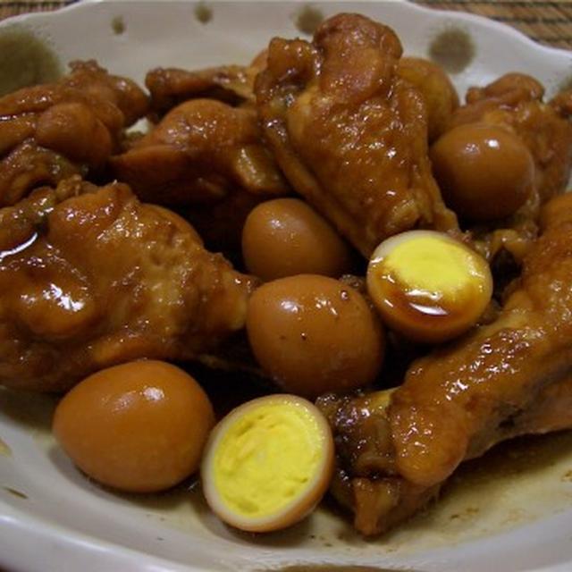 鶏とウズラのサッパリ黒酢煮☆
