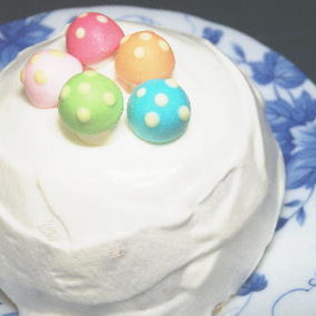 犬用ケーキレシピ【犬用白いドームケーキ】