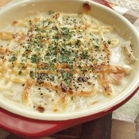 これでもか！！ってくらい節約レシピな米粉グラタン♪