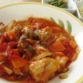 きゅうりのおかか和え・鶏肉のトマト煮込み