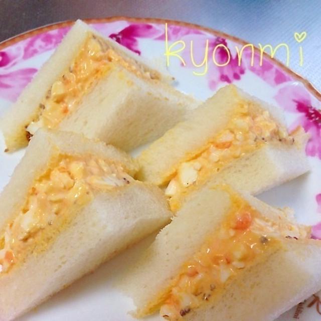 ふわふわたまごサンド＆パン耳キャラメリゼ☆フレンチトースト♪♪