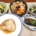 鯛の煮付け と 和の副菜で晩ご飯