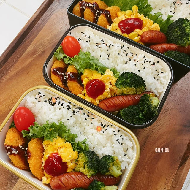 疲れが見えてきた【豚カツ弁当】