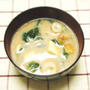 * 豆乳と納豆のおみそ汁。