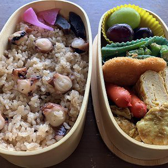 たこ飯弁当。台風10号が発生