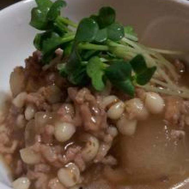 『ローストビーフ』と『とうがんとはと麦の美味しい煮』