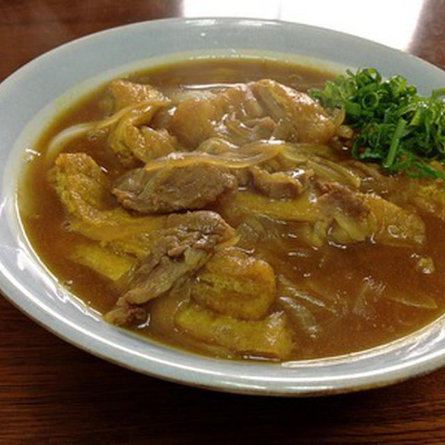 朝からガッツリ「カレーうどん」