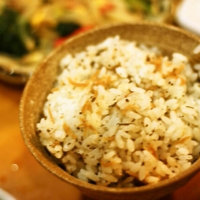 桜としらすの混ぜご飯♪
