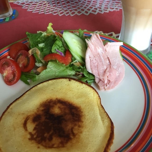 パンケーキの朝ごはん