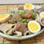 コンニャクと豚ばら肉の煮物