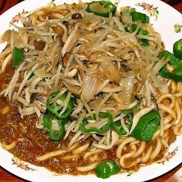 カレーあんかけうどん＆鱈のちり蒸し