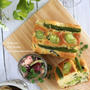 野菜の花束♡ベジフルフラワーで緑野菜のケークサレ♪