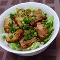 しゃきしゃきレタスのチャーシュー丼