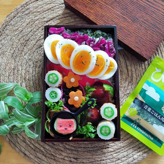 夏野菜を使ったお弁当。