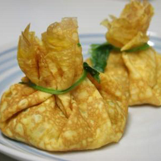 残りごはんで茶巾包み