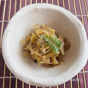 春の名残｜たけのこ姫皮と湯葉の佃煮